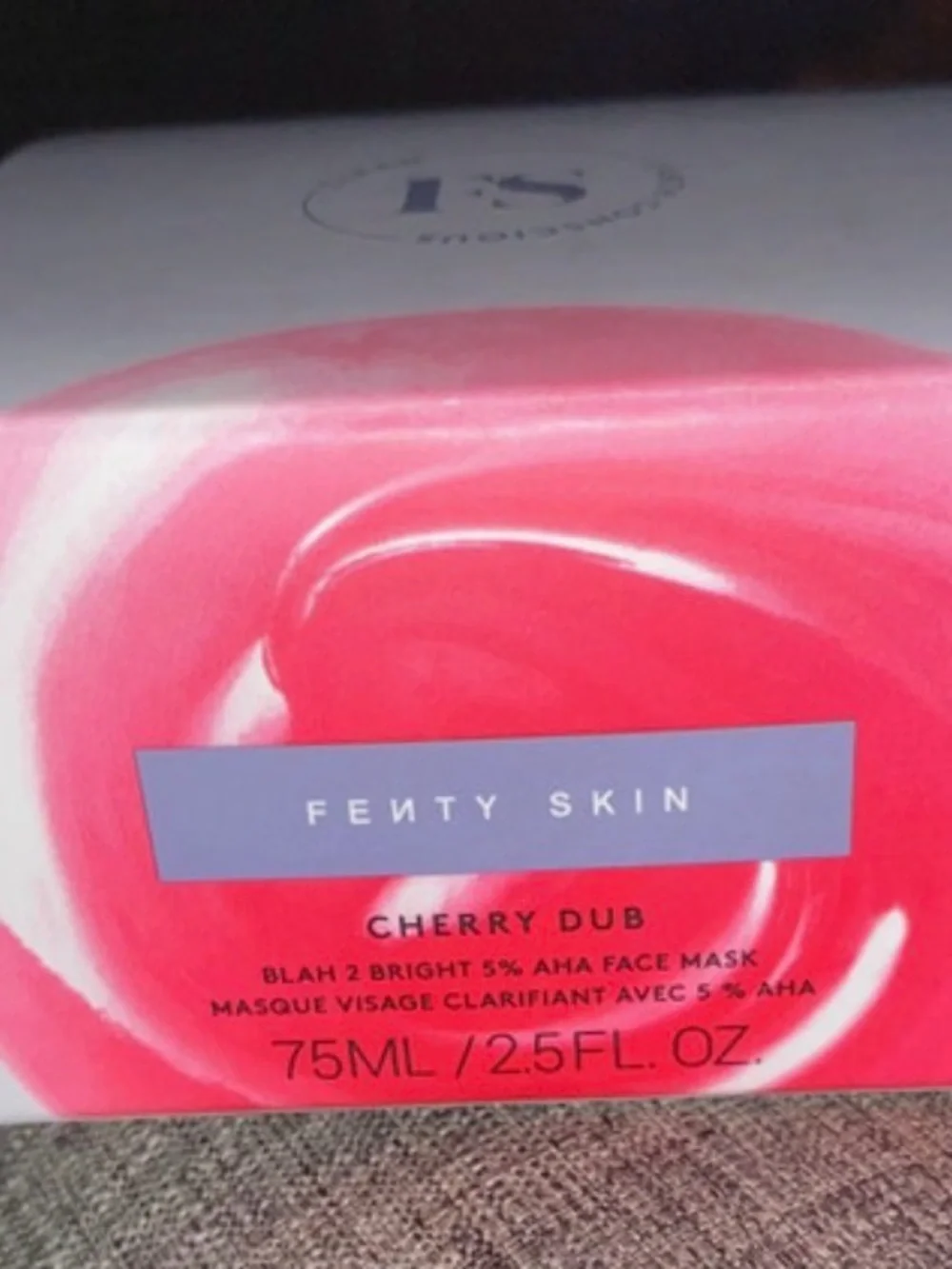Fenty Beauty Face Mask Cherry Dub - Red Pink Packaging